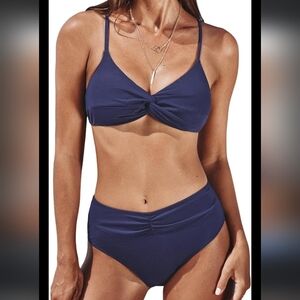 Women's Navy Bikini Set